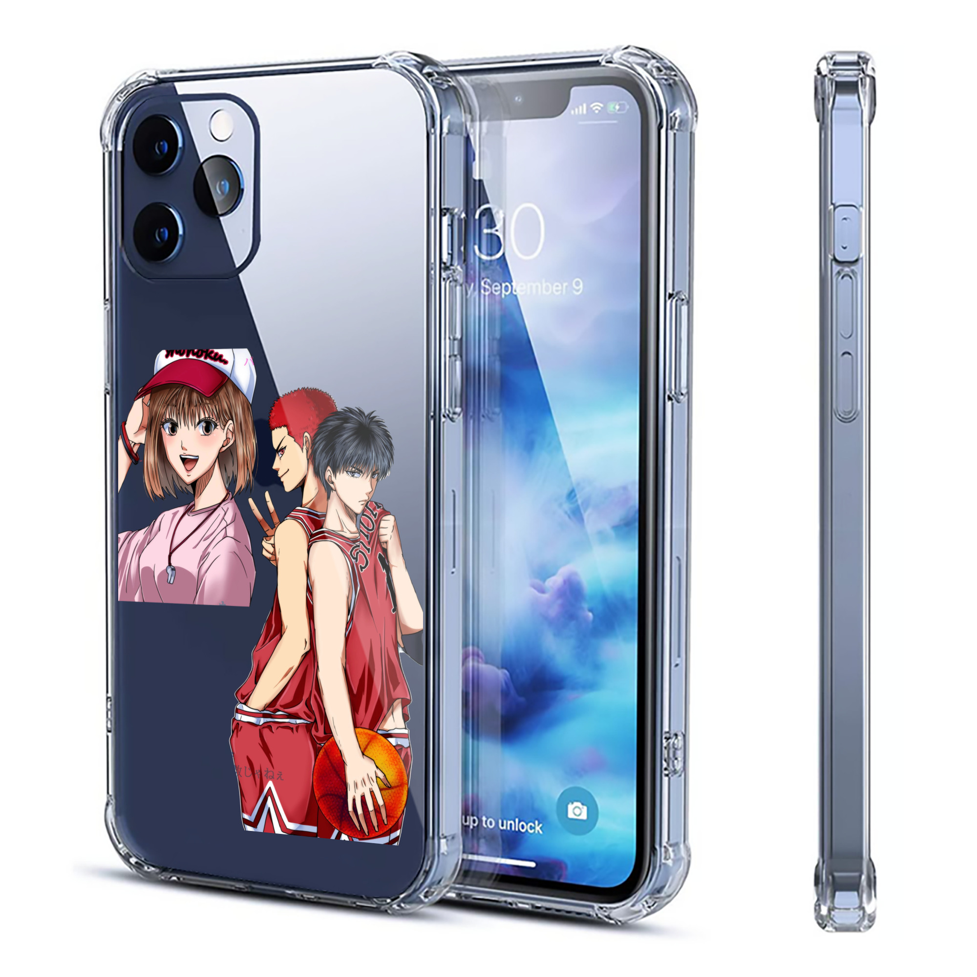 （画像用） SLAM DUNK／スラムダンク 【iPhone 12シリーズ対応】透明スマホケース（クリアソフトケース）